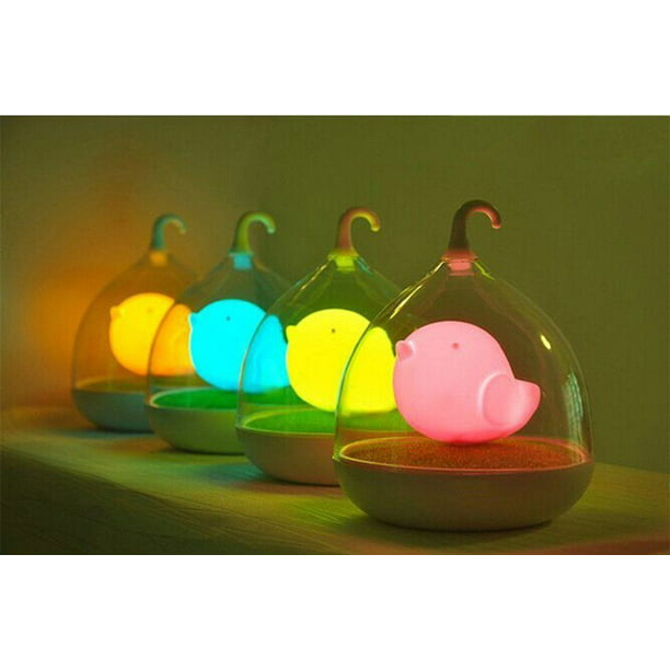 4 color Night Lights LED Hangable Birdcage Table Desk Bedside Lamp Home Decor AO